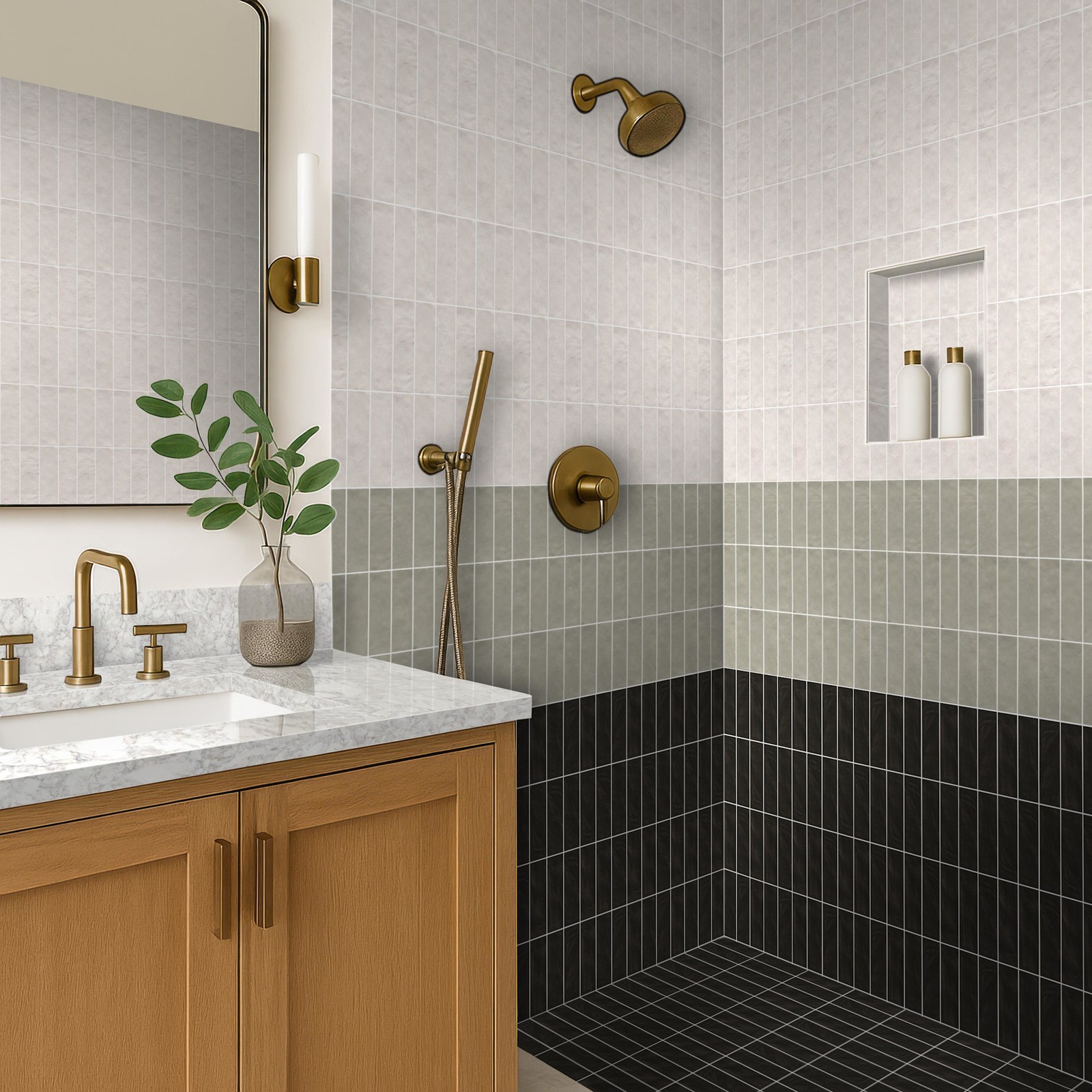 Ackland AKNPTRAV2.5X8S-CA Rava – 3″ x 8″ Solid Subway Wall Tile – – Canvas