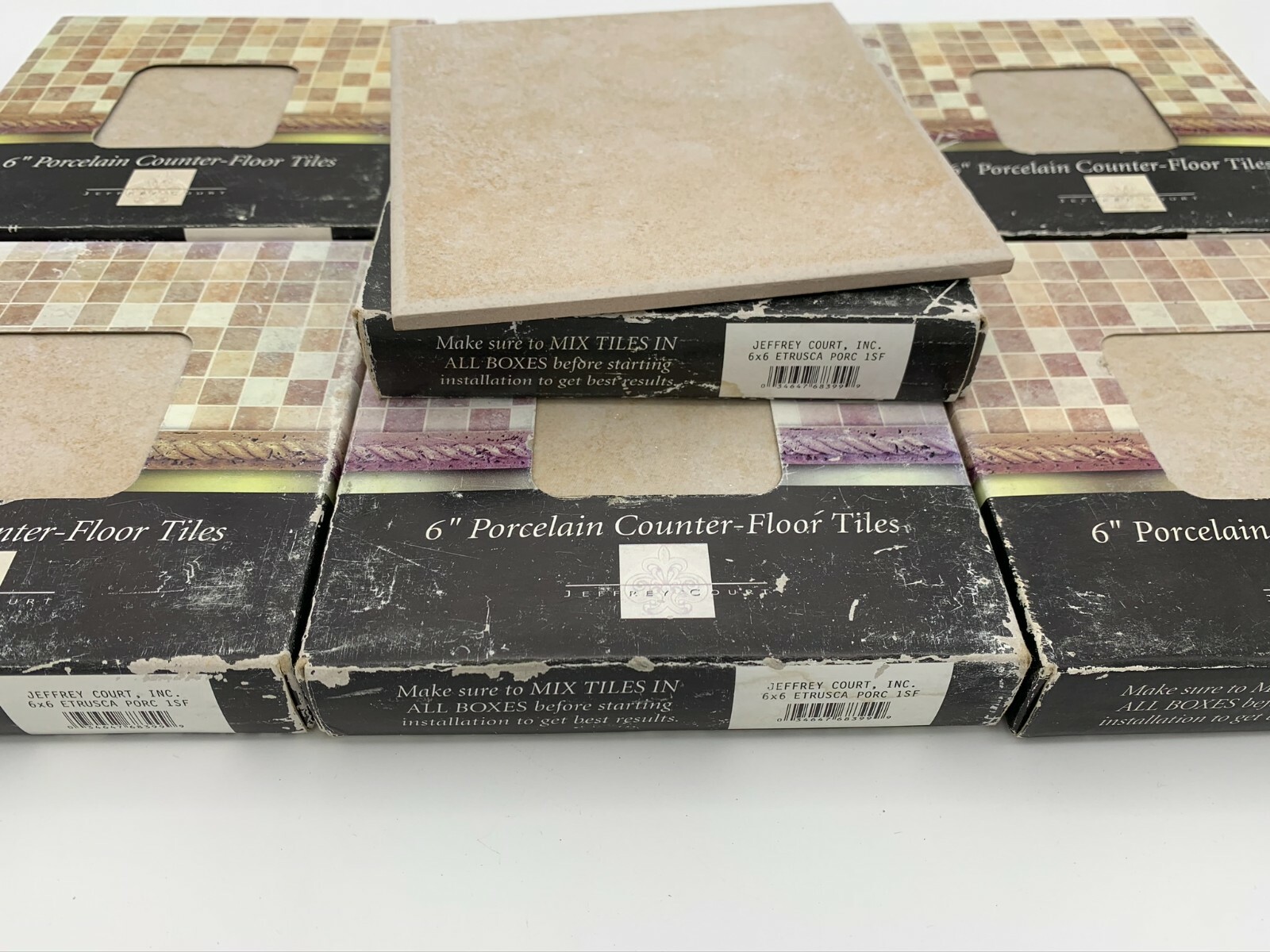 24 Jeffrey Court 6” x 6” Porcelain Counter – Floor Tiles hard to find
