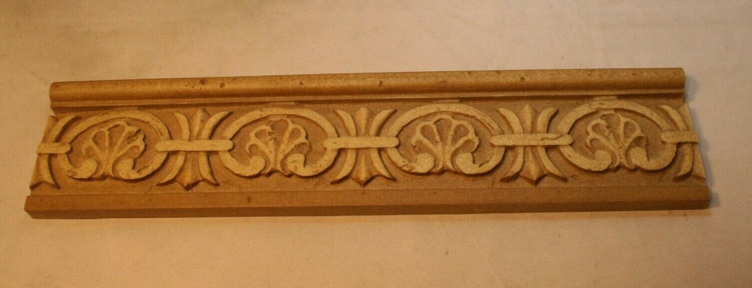 Decorative Listello Border Made Of Resin Travertine Look 12 1/4″ X 3/8″ X3″