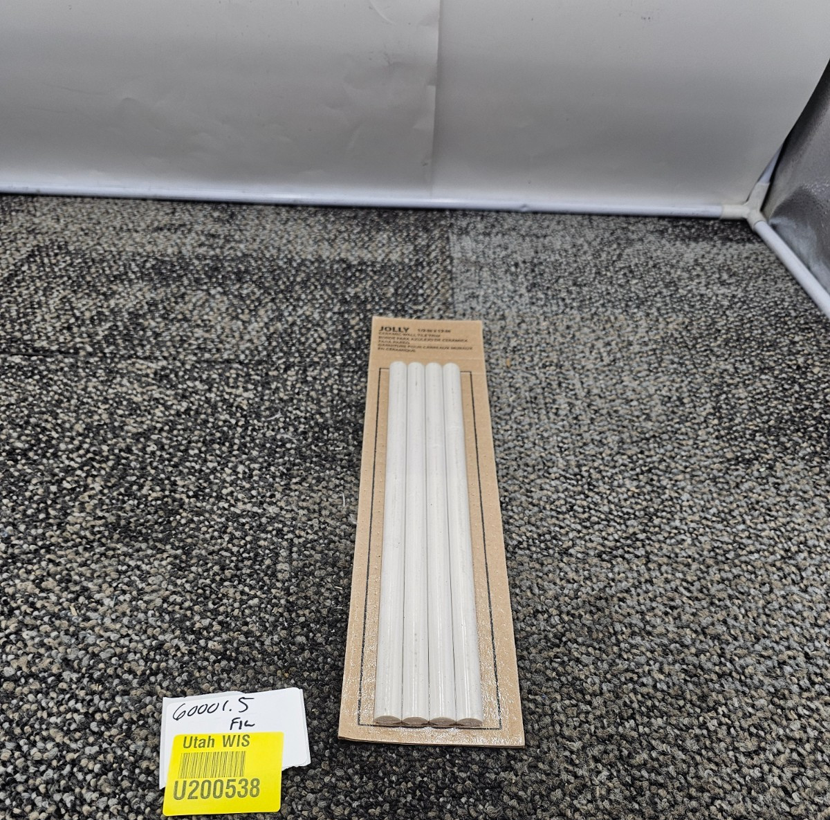 (QTY 12) Mohawk Jolly 1/2″ x 12″ Ceramic Wall Tile Trim, CC81 Beach Sand