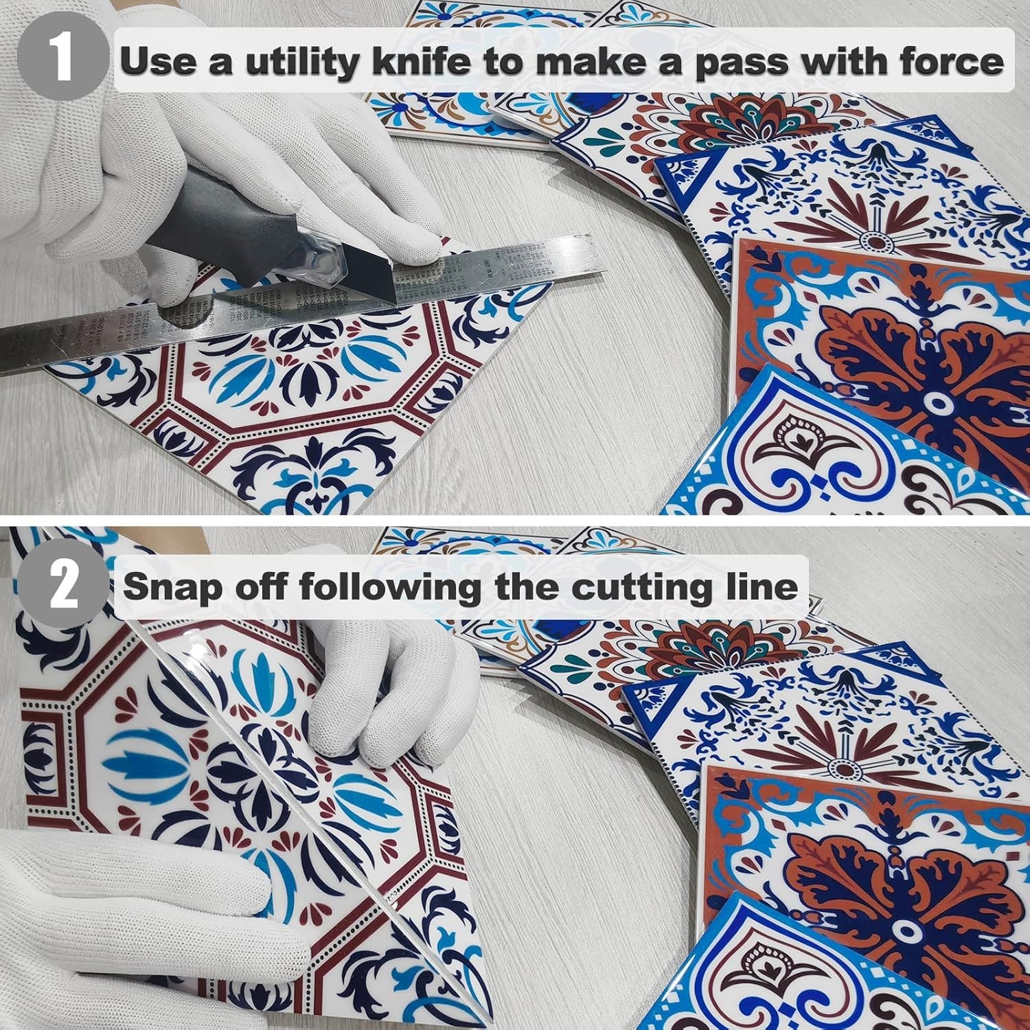 32 Colorful Talavera Peel and Stick Backsplash Tiles – Waterproof & Easy Install