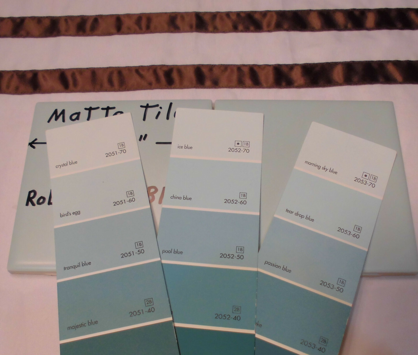 1 pc. *Robin’s Egg Blue* 4-1/4″ Matte Ceramic Tiles: New Old Stock