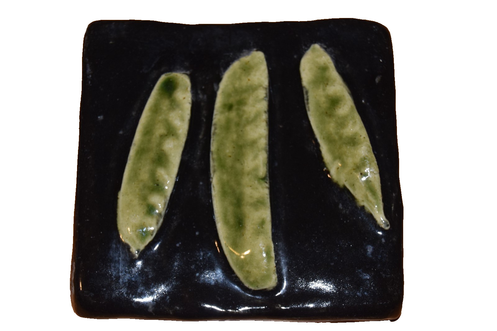 Set of 3 SoMi tileworks Hanging Tiles Handcrafted Carrots, Peas and Radishes