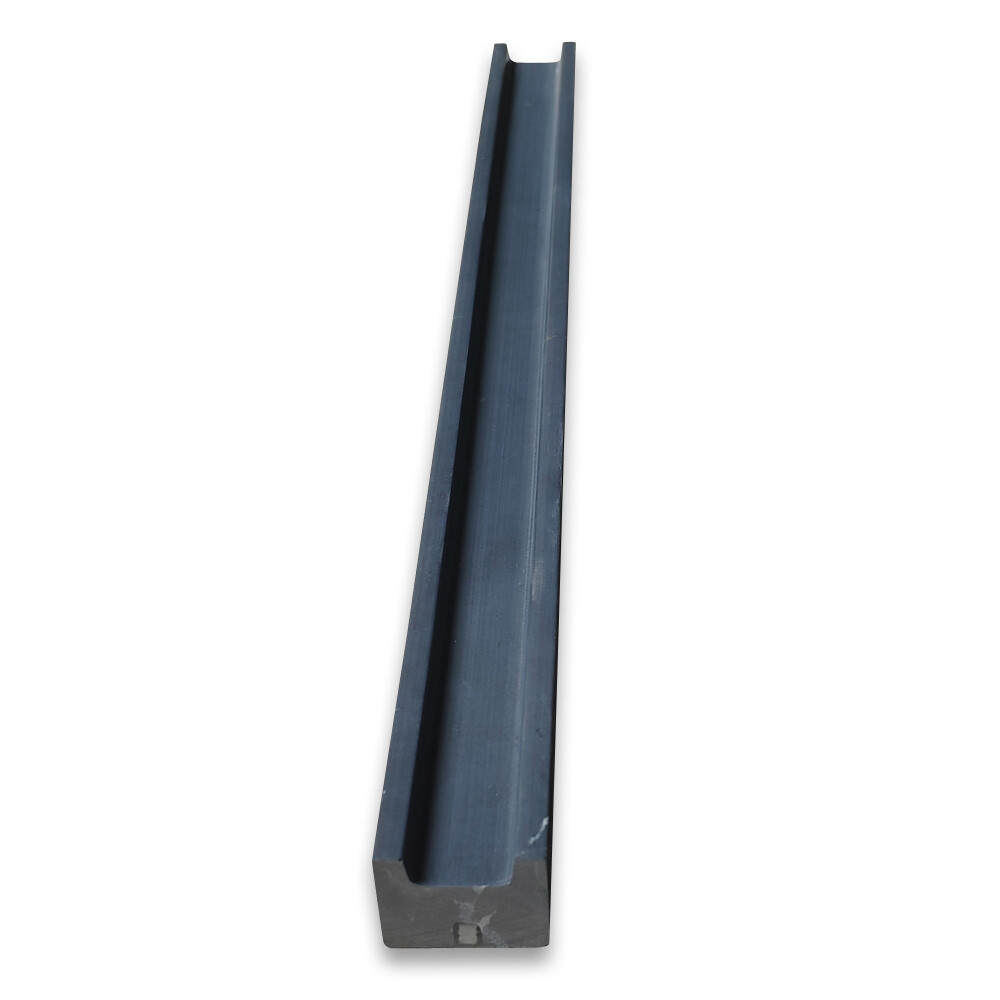 N15H Nero Marquina Black Marble Groove Liner Pencil Trim Molding Honed