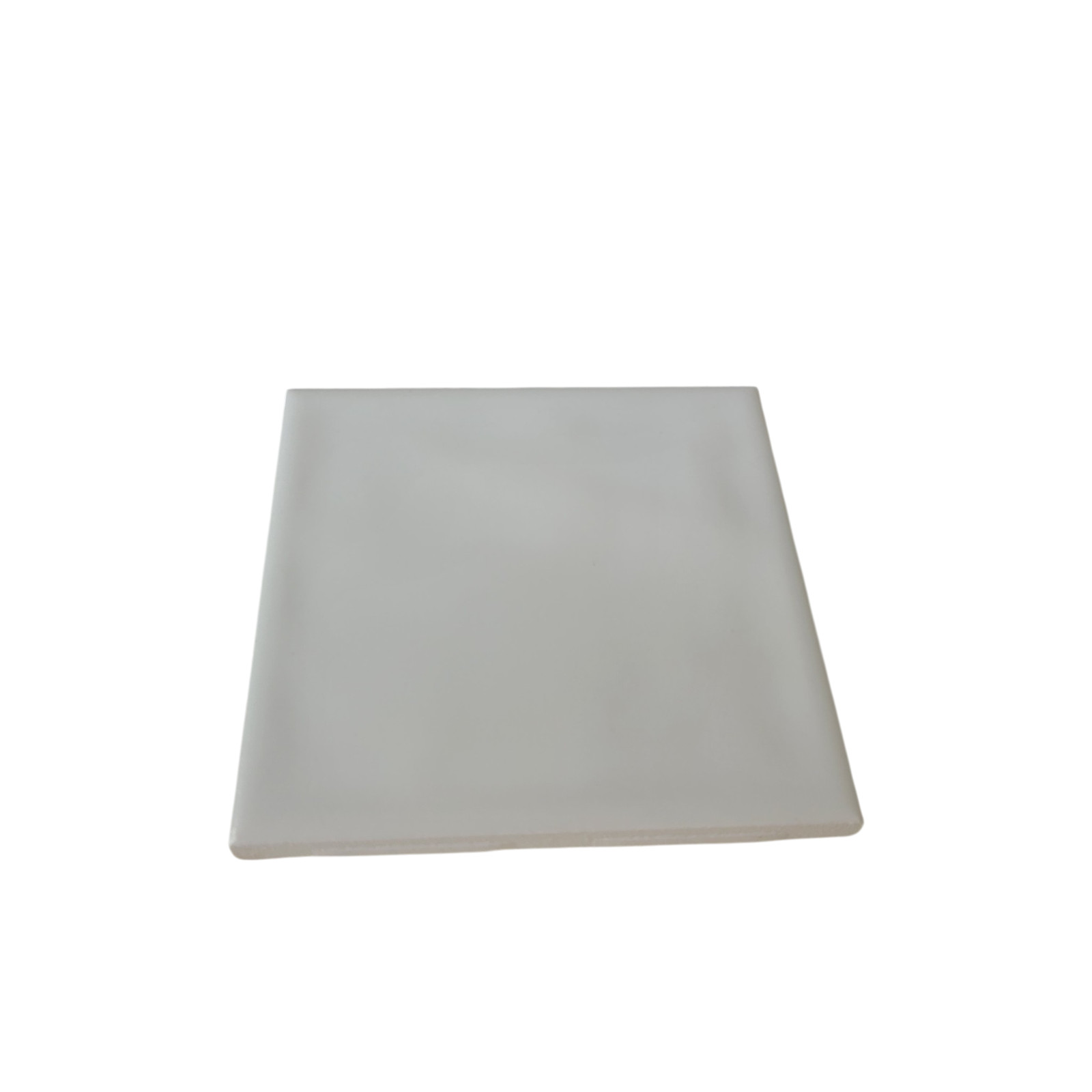 White Ceramic Florida Tile 4 3/8 in FT Subway Square Potters Touch Undulated