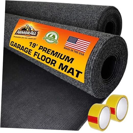 Premium Garage Floor 19’ x 3’9”, Set of 2 (COMBINED SIZE: 19’ x 7’6”) Charcoal