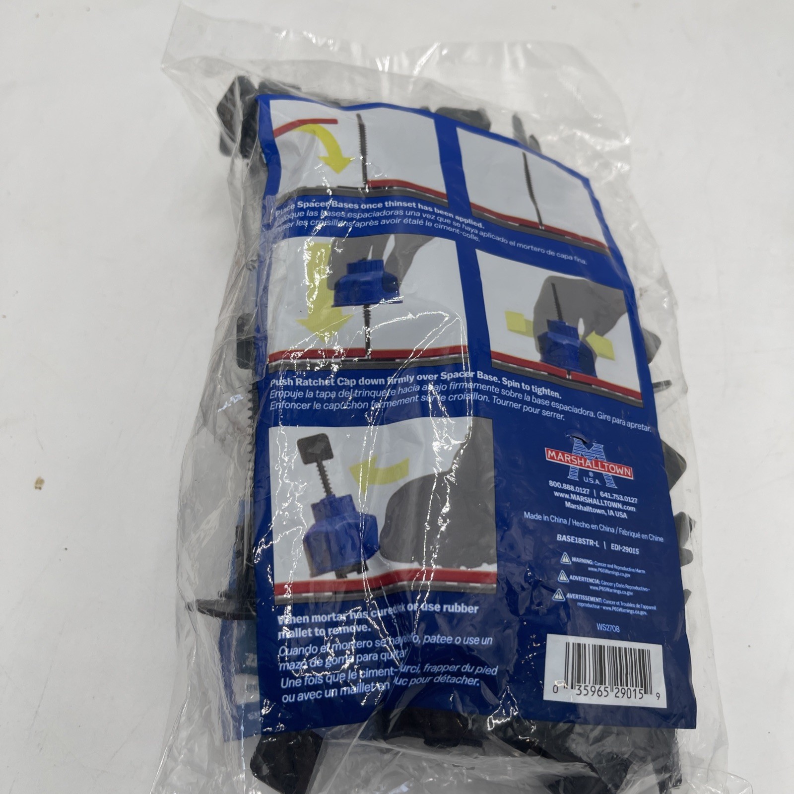 50 FASTcap Tile Spacer Bases Ratchet System Straight Type 1/8″ BASE18STR-L
