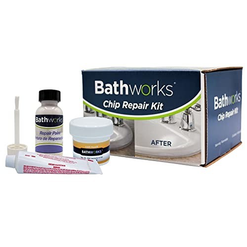 Tub Tile Chip Repair Kit 4 oz White Porcelain Ceramic Fiberglass Enamel Sink