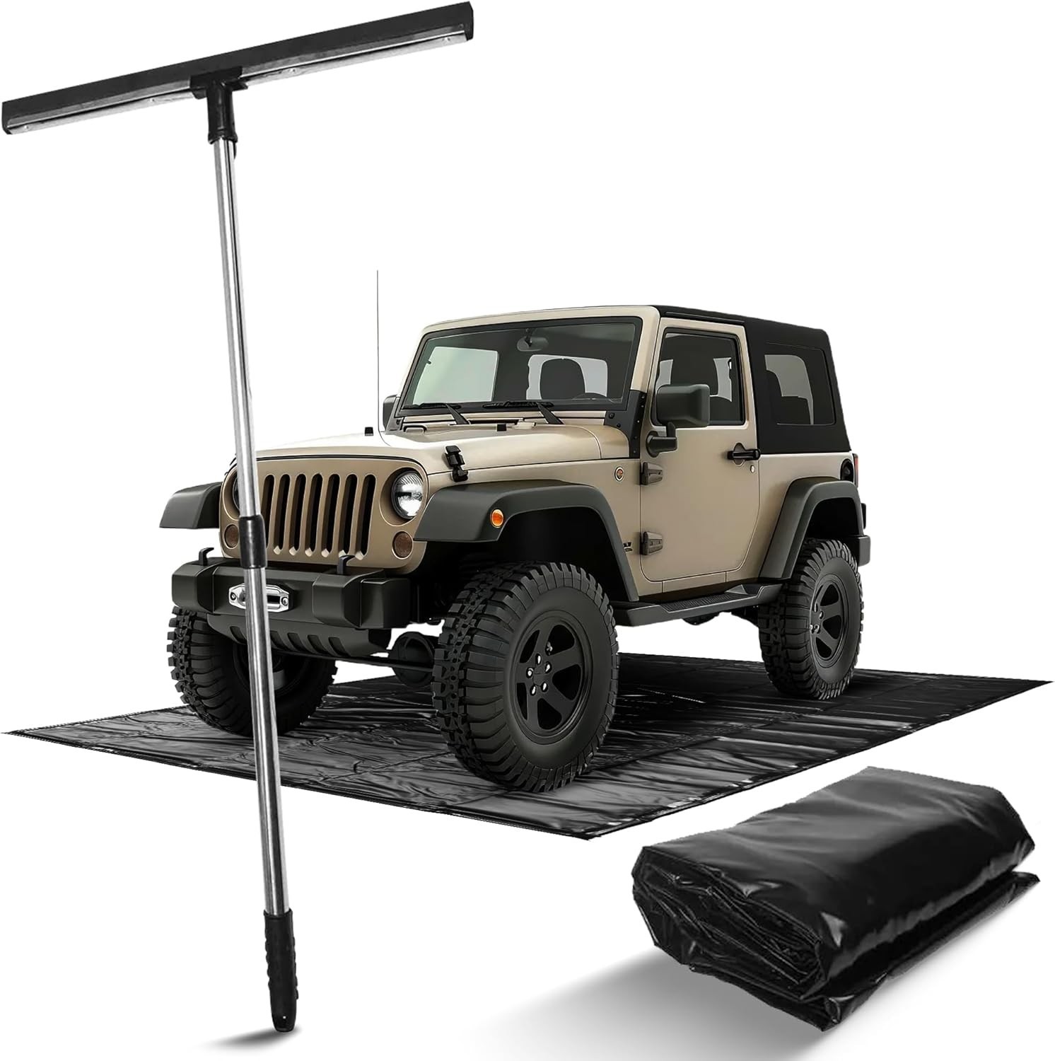 Garage Floor Mat, Containment Mat (7’9″x16′), Garage Mat for Floor Under Car