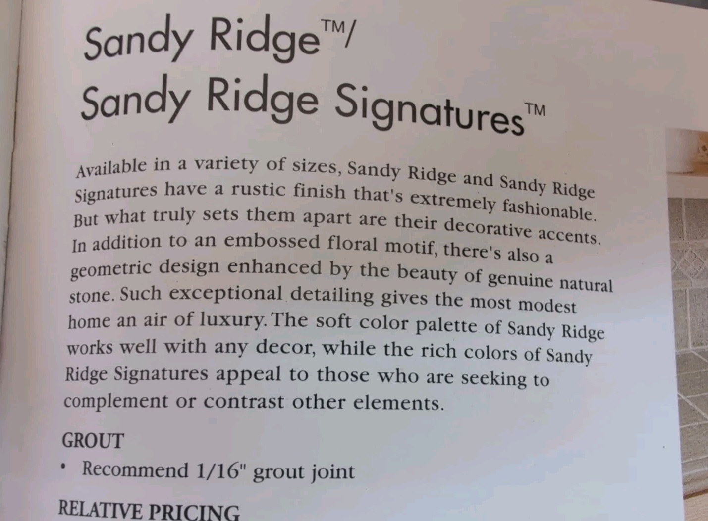 2 pcs American Olean Ceramic Tile Sandy Ridge series “White” SY01 6″ Square