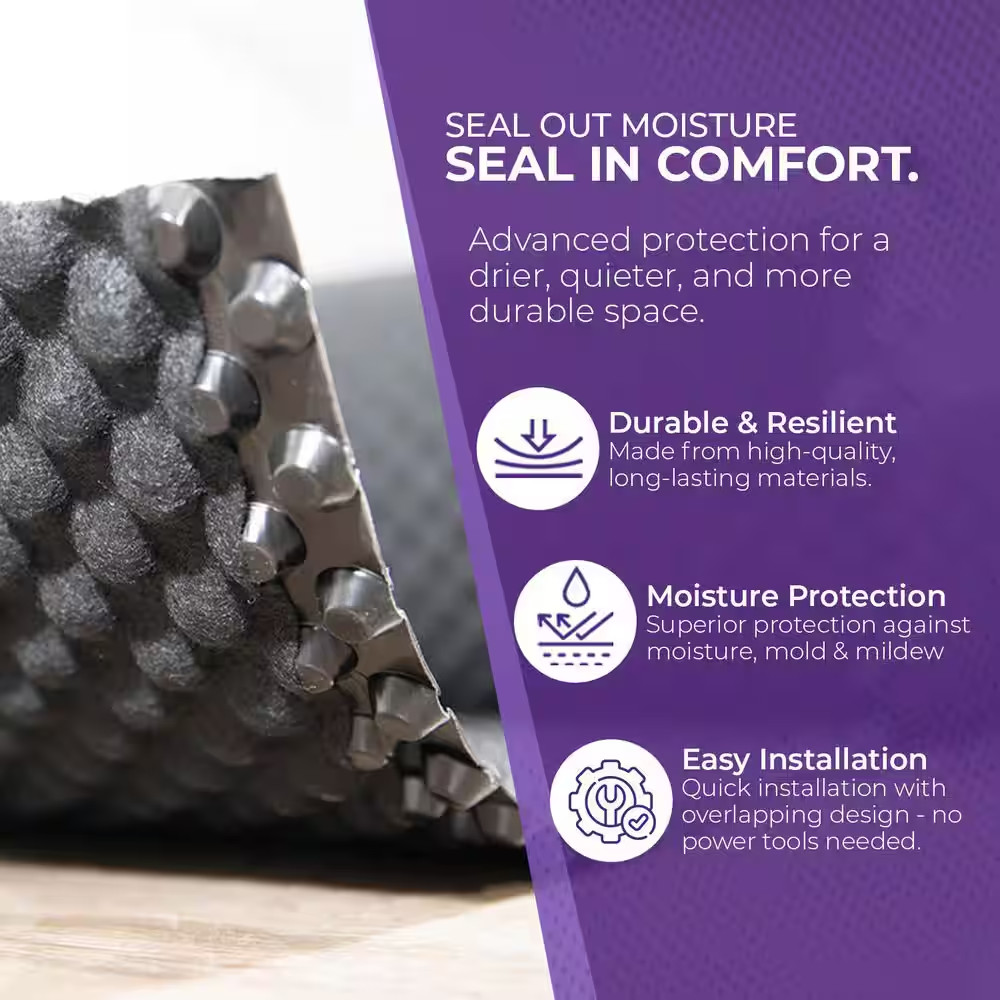 Certiguard 80 Sq. Ft. 40.5 In. W 25.7 Ft. 0.7 Mm Premium Underlayment for Engine