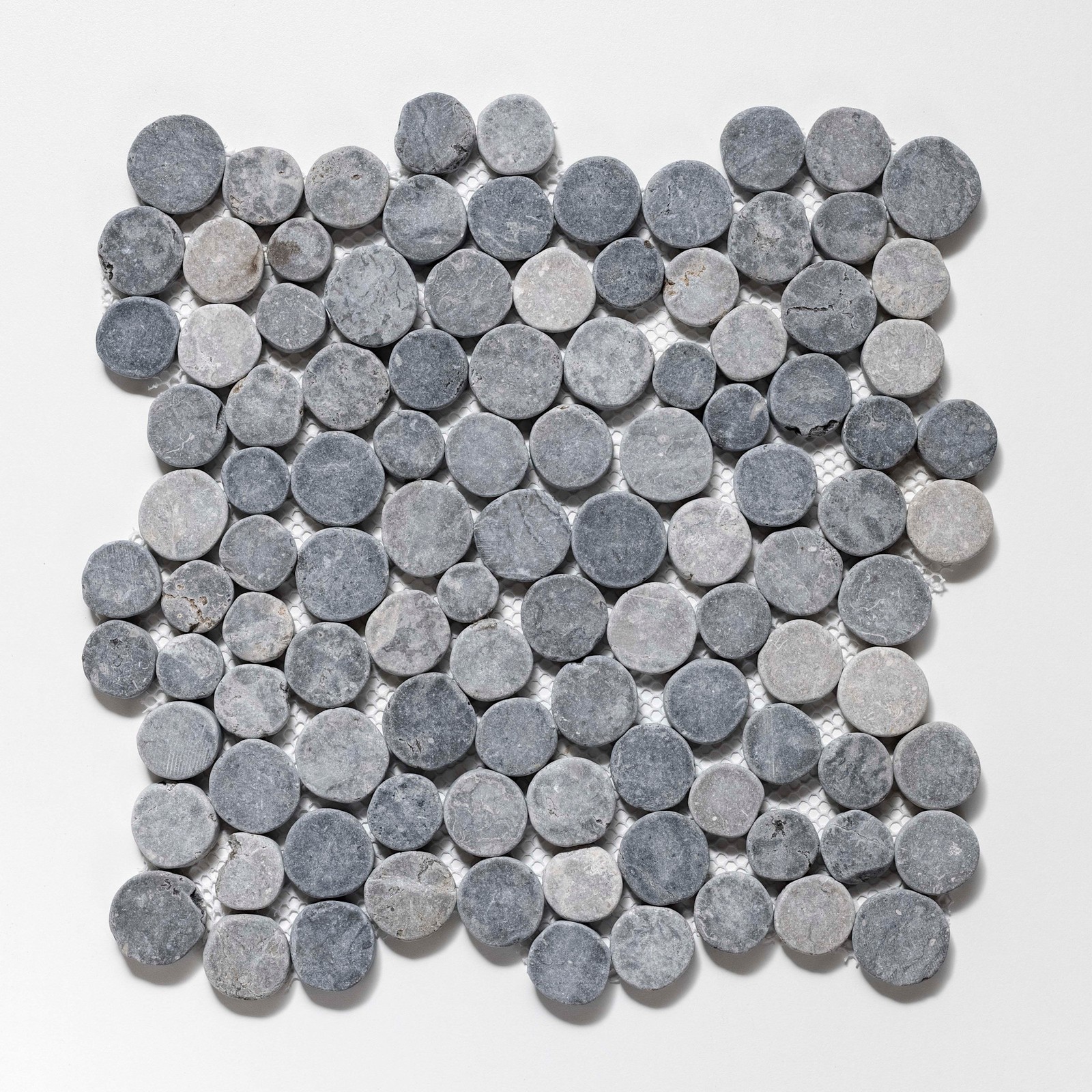 Cruz Bay Studio XD3R Penny Rounds – 11″ x 11″ Pebble and Rock – Light Grey /