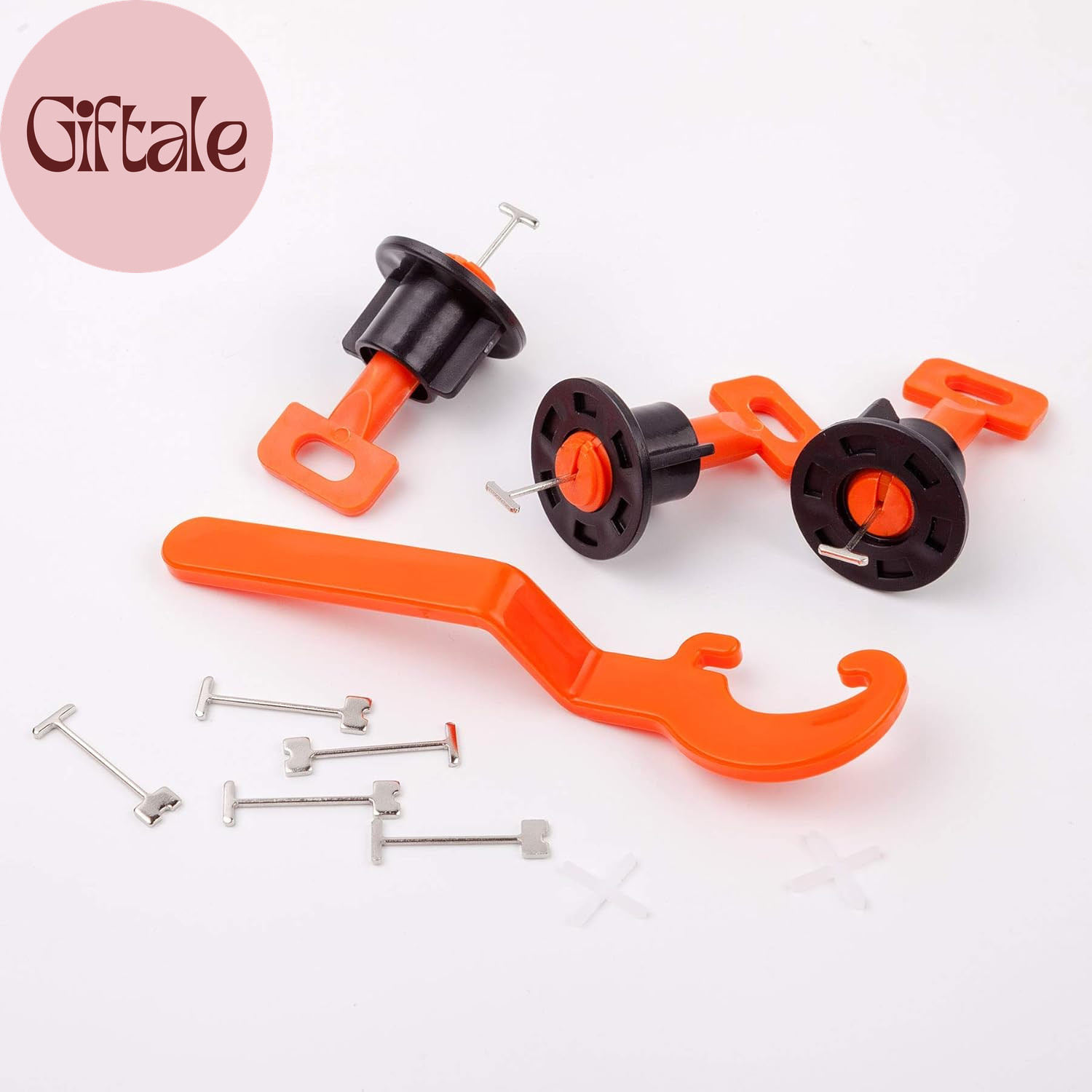 Tile Leveling System Kit with 200Pcs Tile Leveler & 4 Special Wrenches & 1000Pcs