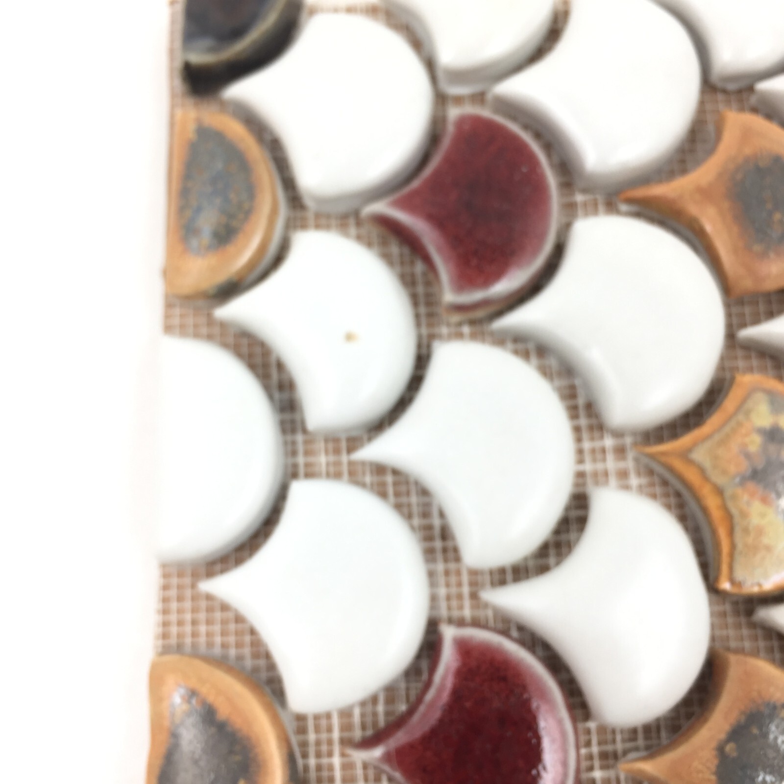 Handmade Ceramic Tile Mosaic Feature Panel Ready To Install 5.75″ x 5.75″ x 3/8″