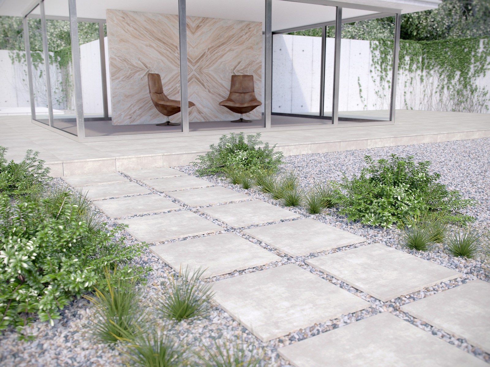 Ackland AKLNPMOD24X24M-CA Modan 24 in. x 24 in. x 0.79 in. Matte – Stone