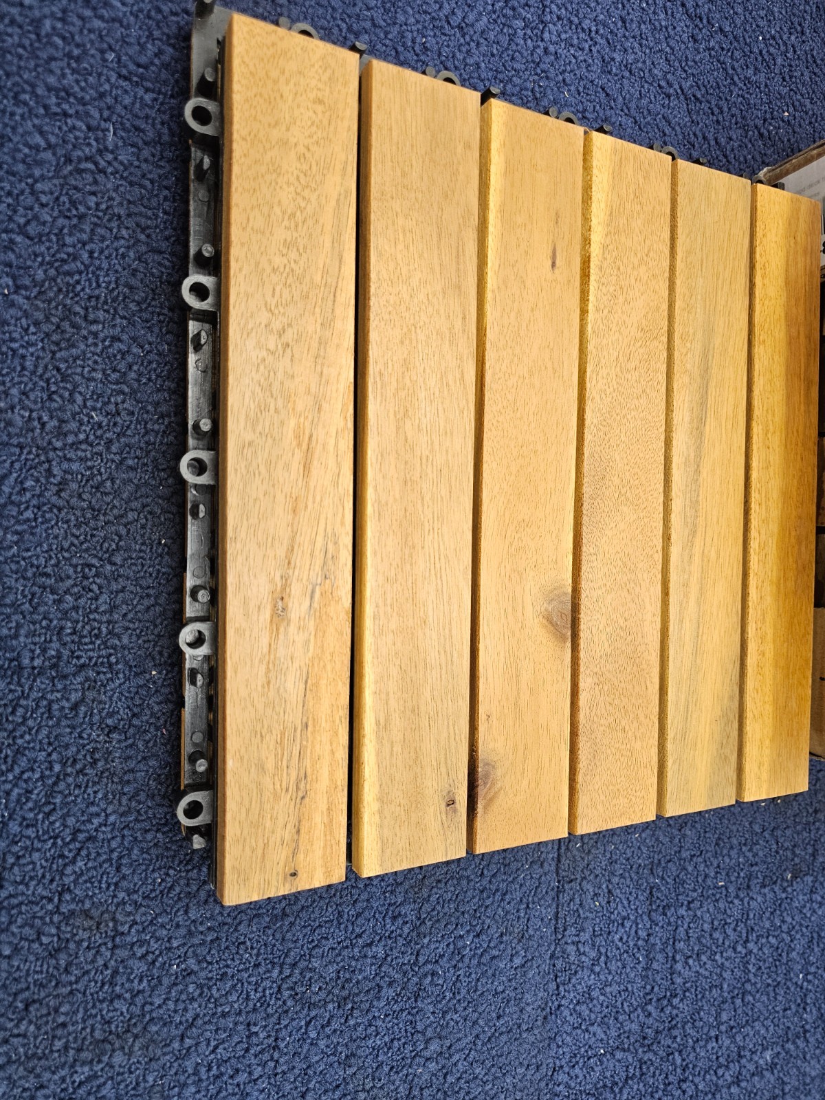 (QTY 10) Acacia Hardwood Deck Tile, Interlocking Patio Tile 12″ x 12″ WDT788P10