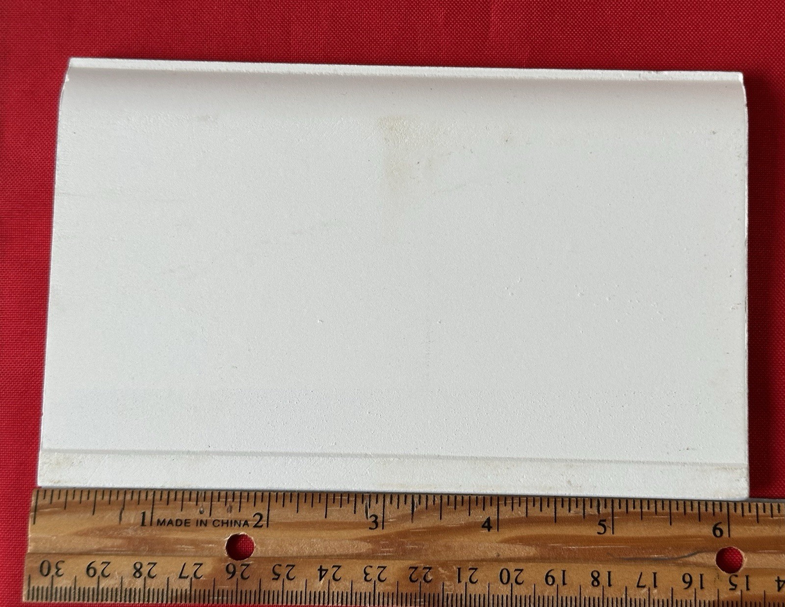 1 pc. Heron Blue: 3-3/4″ X 6-1/8″ Ceramic Cove Base Tile, florida Co. Flat Top