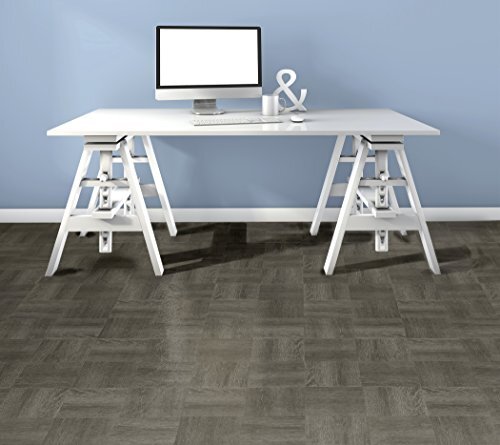 20 Charcoal Grey Vinyl Peel and Stick Floor Tiles Nexus 12×12 Inch