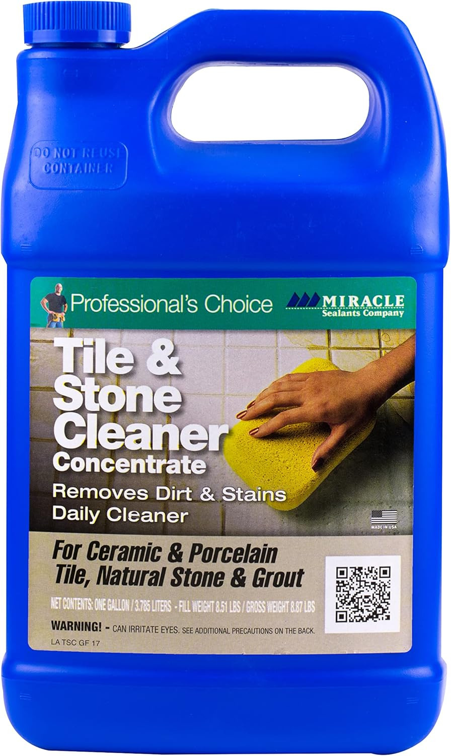 Tile & Stone Cleaner Concentrate for Natural Stone, Tile & Grout, Gallon