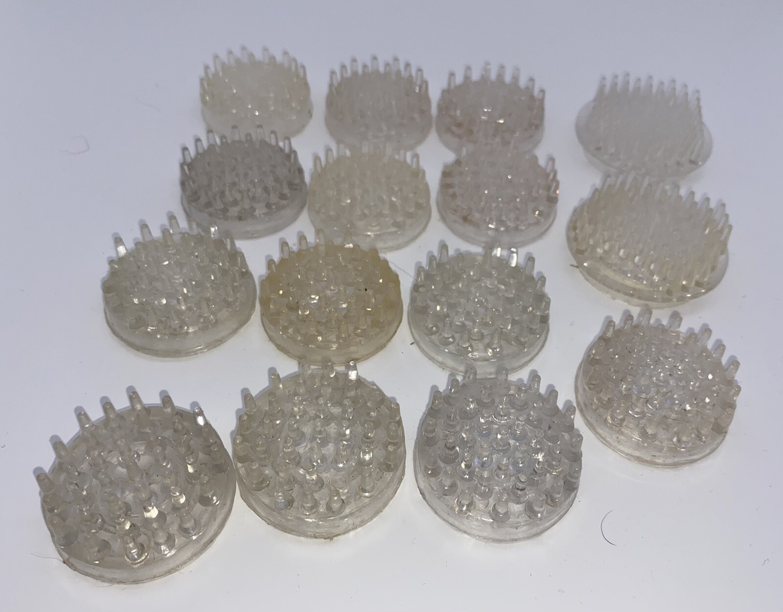 Carpet Protector Spiked Caster Cup Transparent 10 Square 15 round and 4 plastic