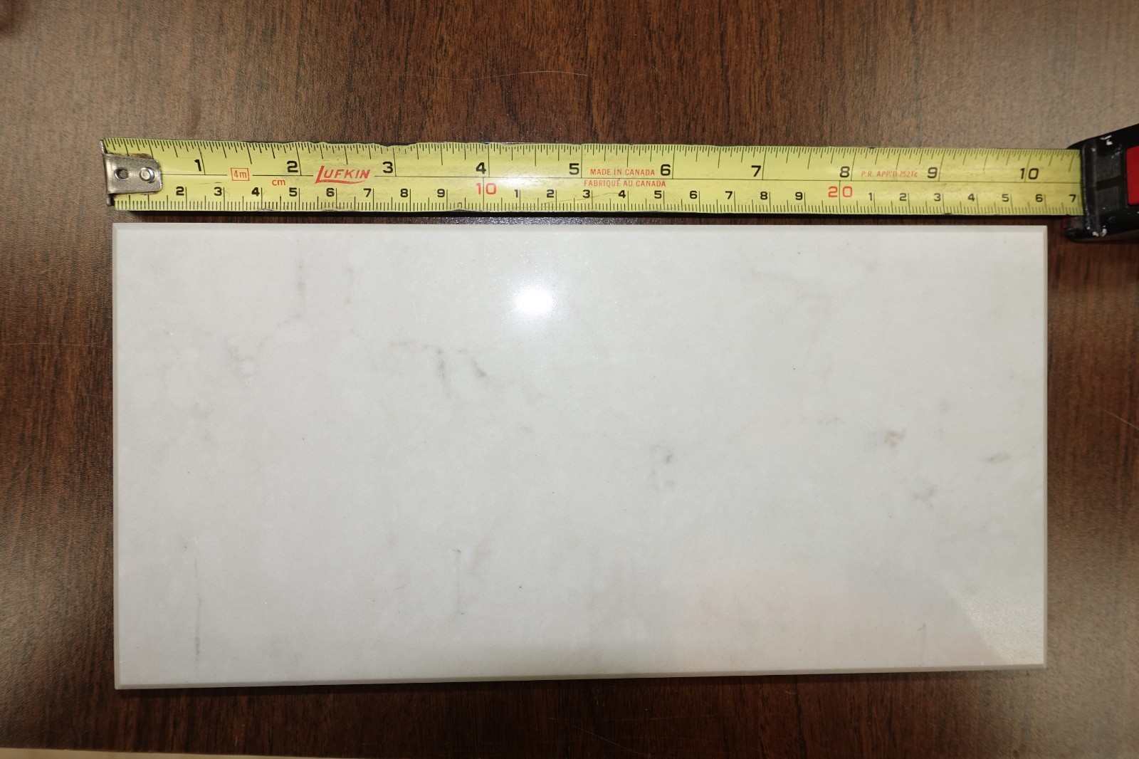 Gray 10″x5″x3/4″ Polish MARBLE TILE Backsplash Wall SAMPLE Bath Kitchen COASTERS