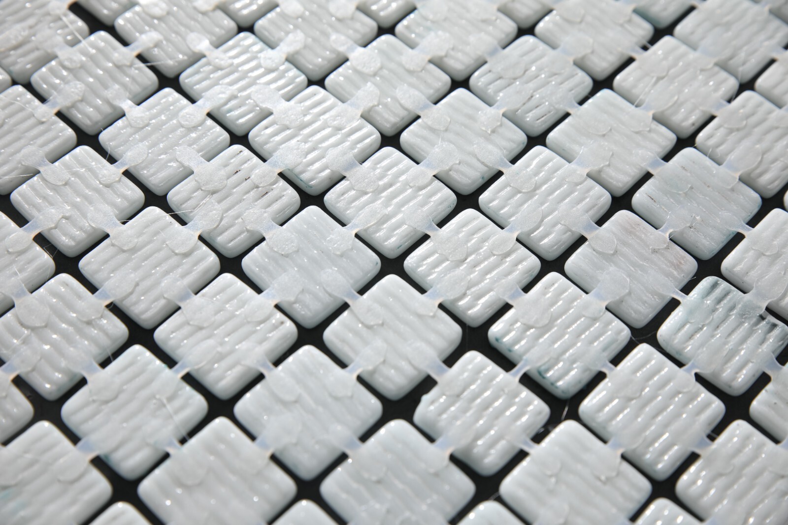 Pressed Glass Mosaic on Net for Pool 32.5×51.5 -Alves Blend Cobalt Pool