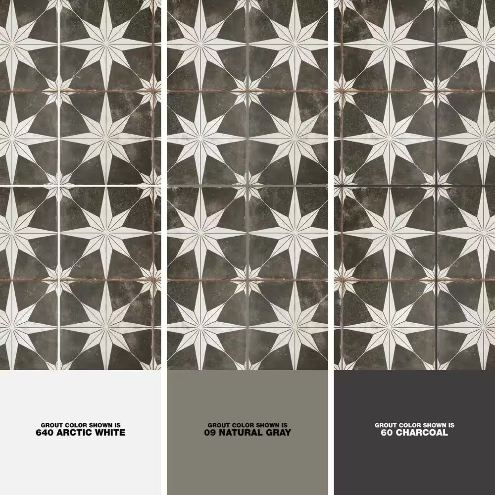 Kings Star Night 17-5/8 In. X 17-5/8 In. Ceramic Floor and Wall Tile (10.95 S…