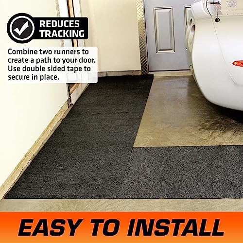 Garage Floor Runner Mat, 216″ x 30″ – Protects Surfaces – Transforms Garage