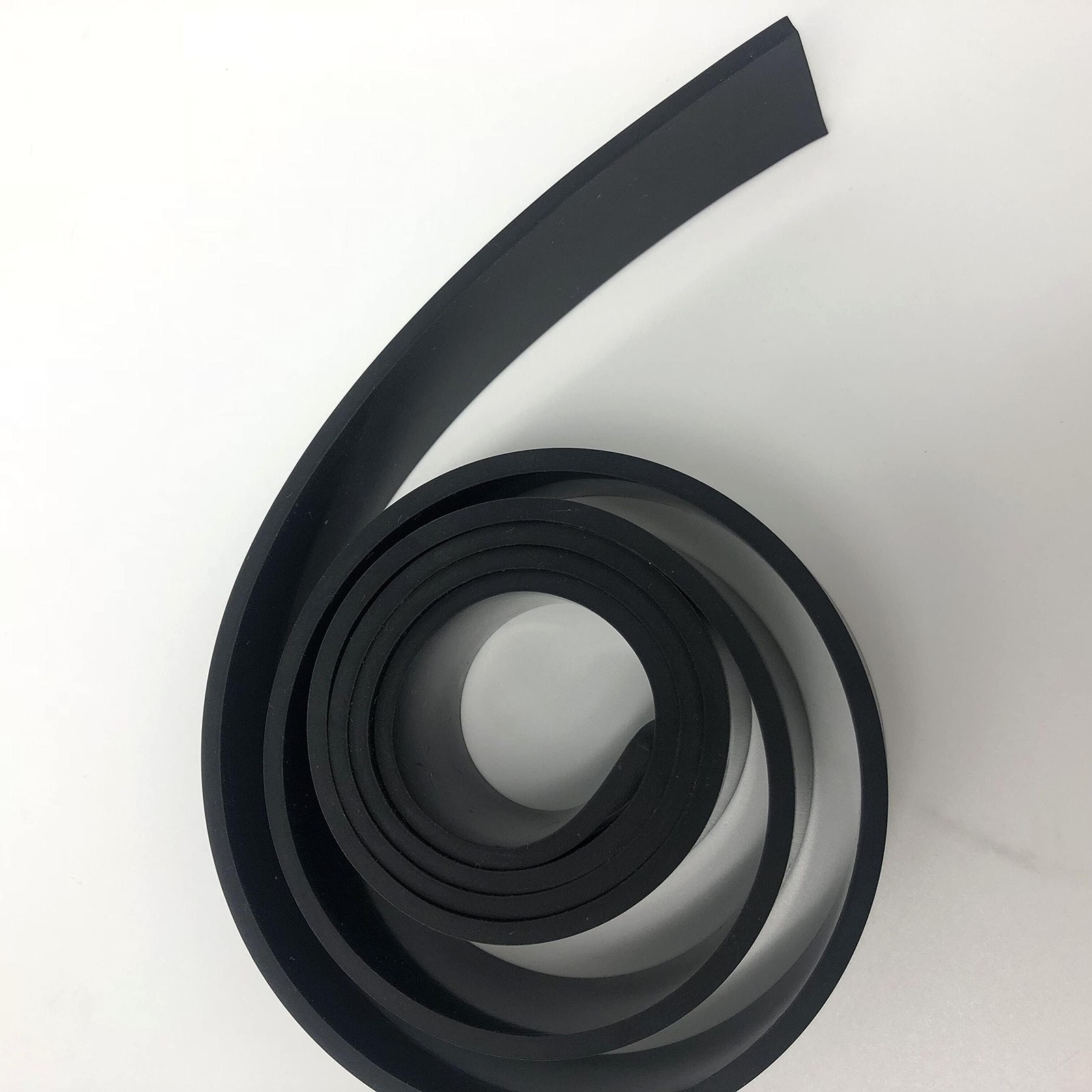 Black Heat Resistant Silicone Rubber Roll Strips Sheeting High Temp 60A, No Adhe