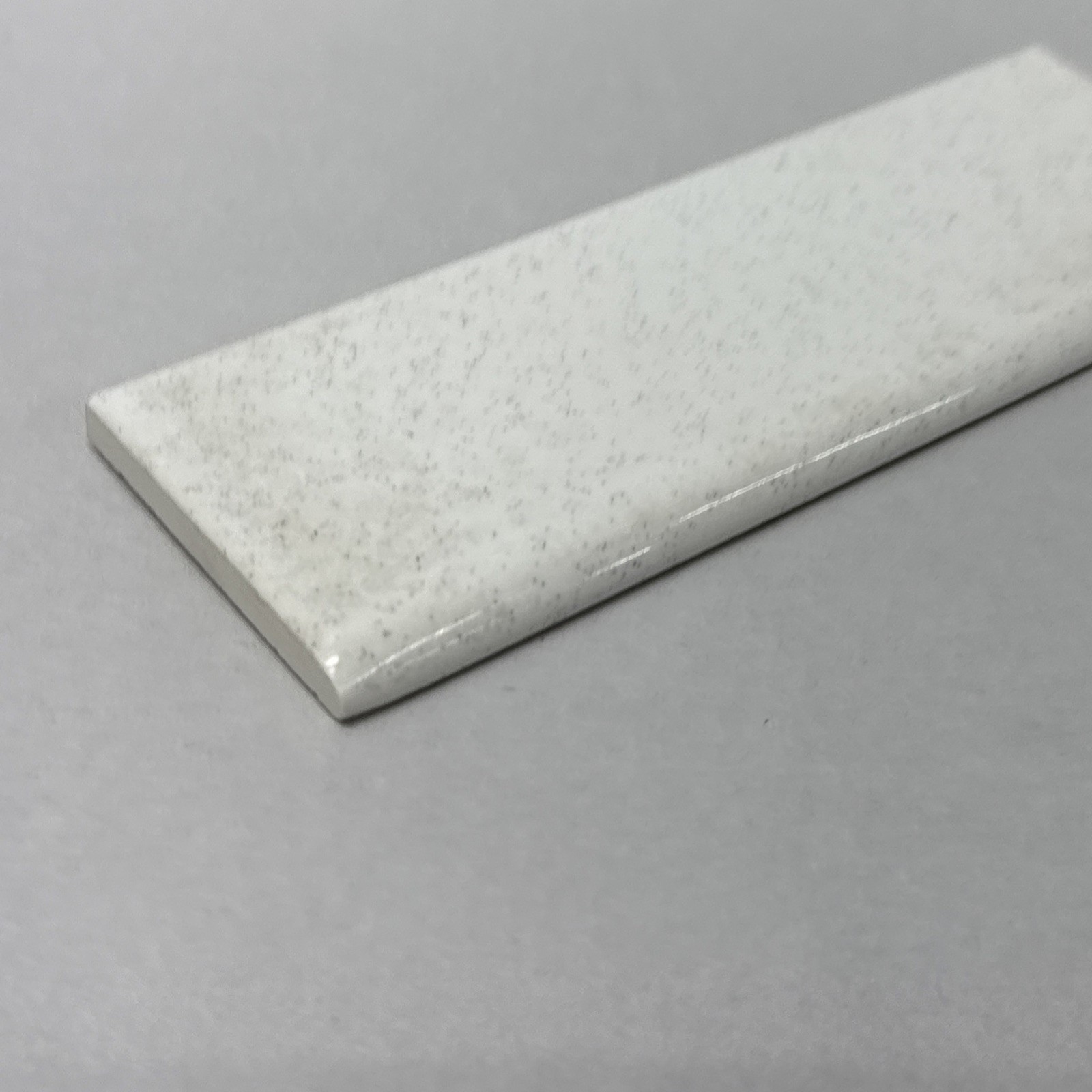 Ft Florida USA 2×6″ 1970 Gloss Black Speckled Granite Bullnose Tile Salt Pepper