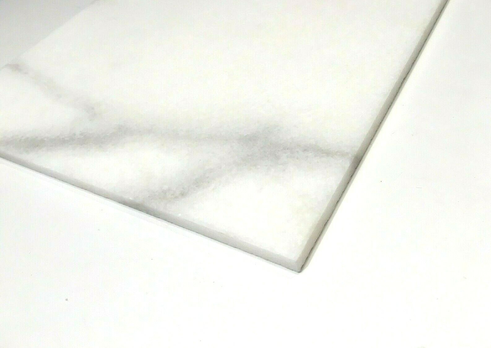 Carrara White 12×12 Honed Straight Edge Marble Tile Wall Backsplash Kitchen Bath