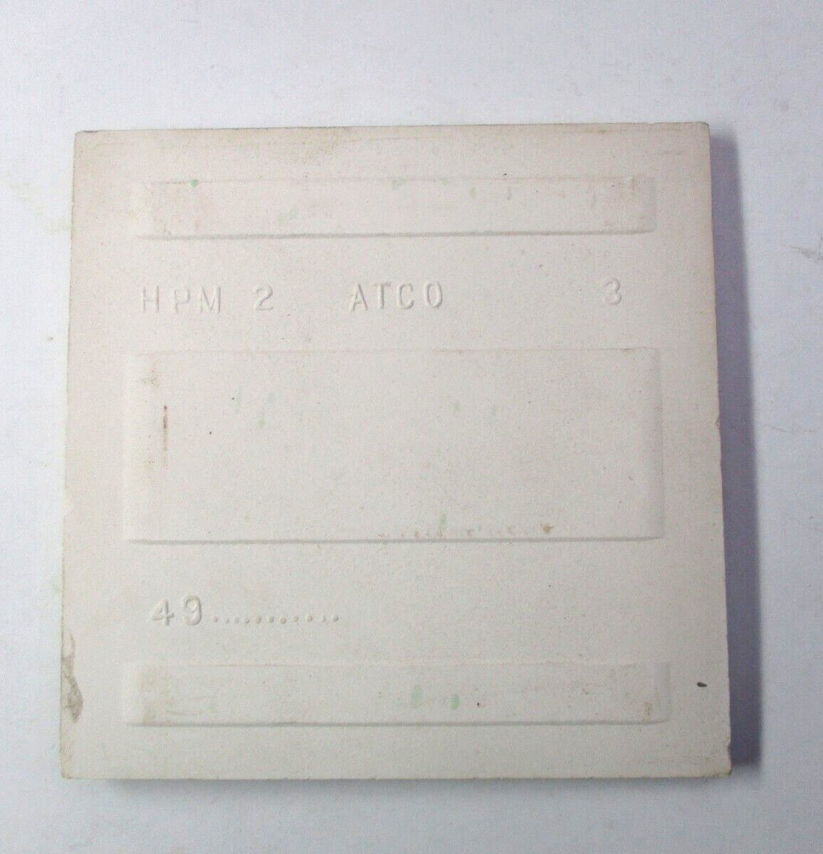 1 Wall Tile Atco USA 4-3/8″ Gloss Light Pastel Green Ceramic 1950s Retro Vtg MCM