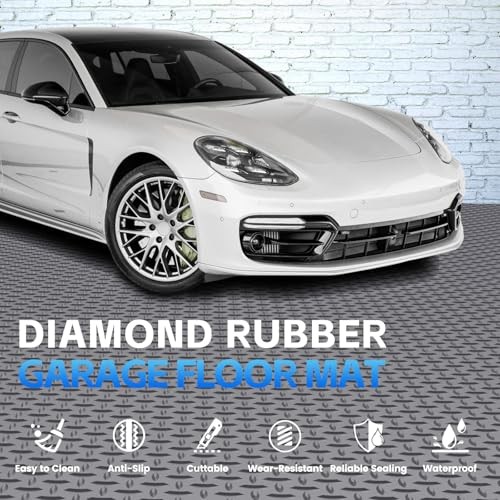 Garage Floor Mat, 2.8mm Thickened PVC Flooring Roll for Under 8×30 FT Gray
