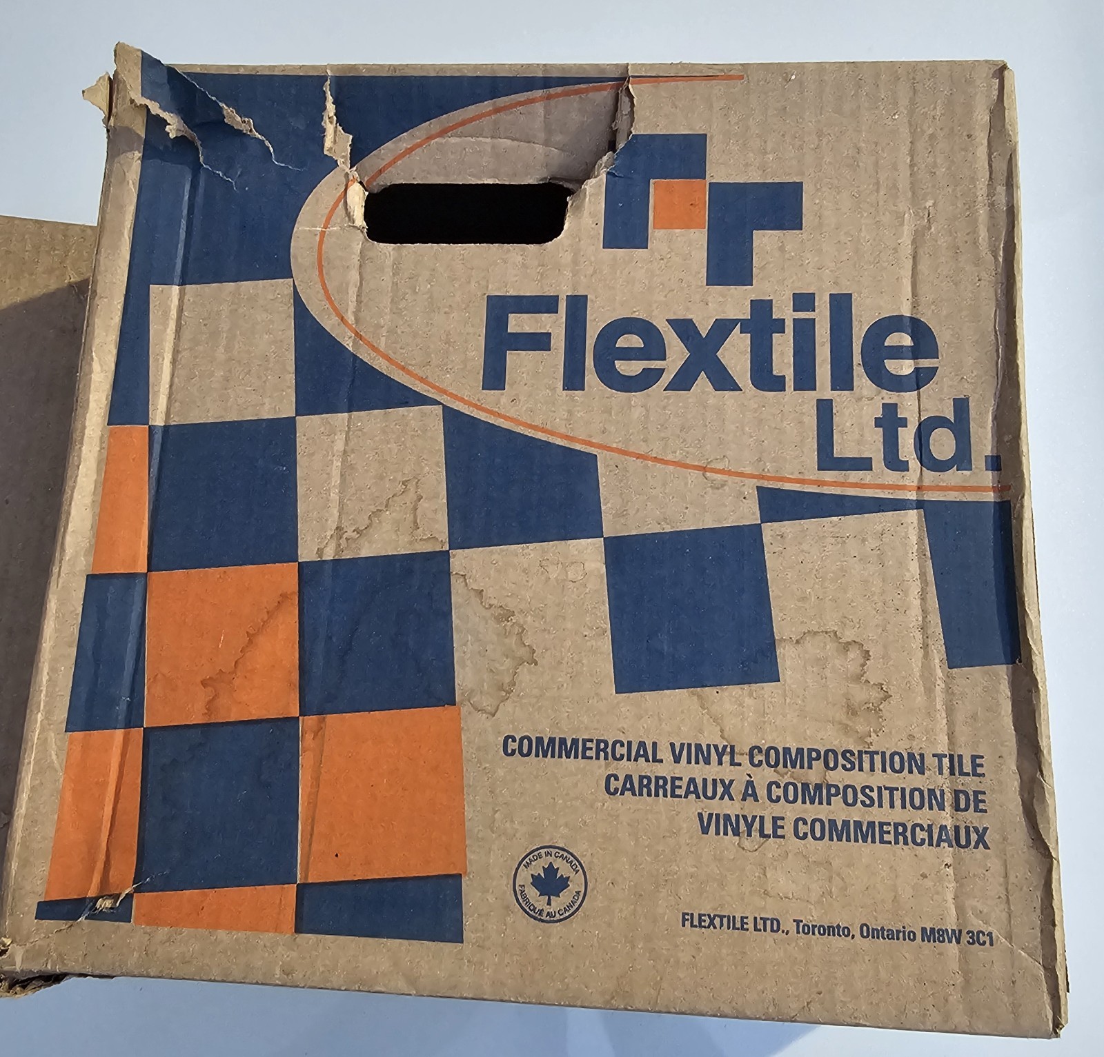 Flextile Commercial Vinyl Composition Tile 12×12 Black White Speckle VCT Lot 22