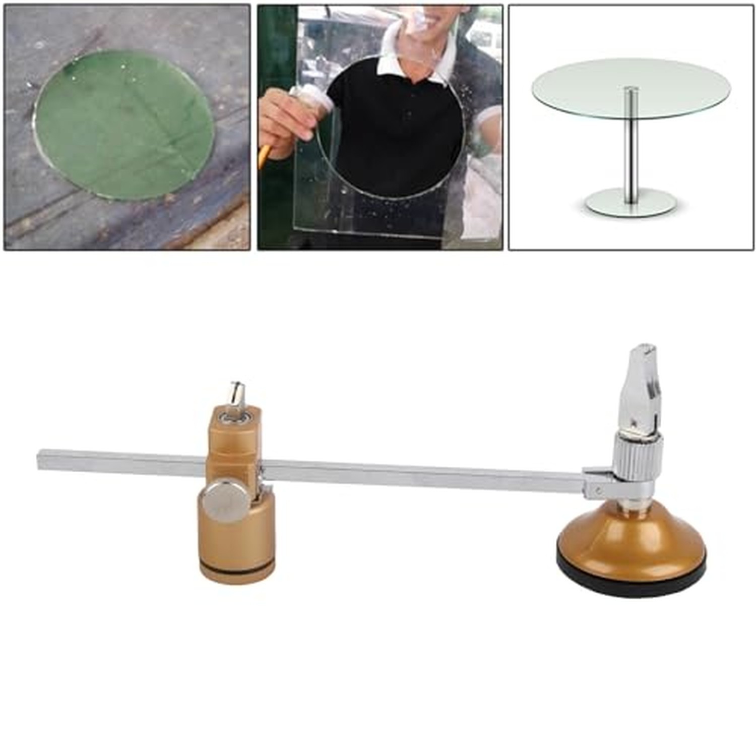 Garosa Adjustable Glass Ceramic Tile Cutter Circular Glass Cutting Tools with…