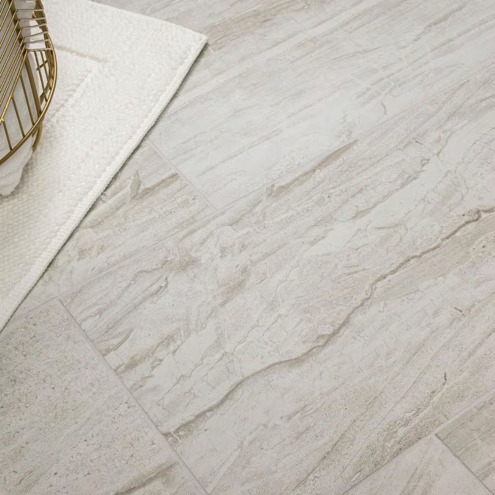 Vigo Gris 12 In. X 24 In. Matte Ceramic Stone Look Floor and Wall Tile (16 Sq. F