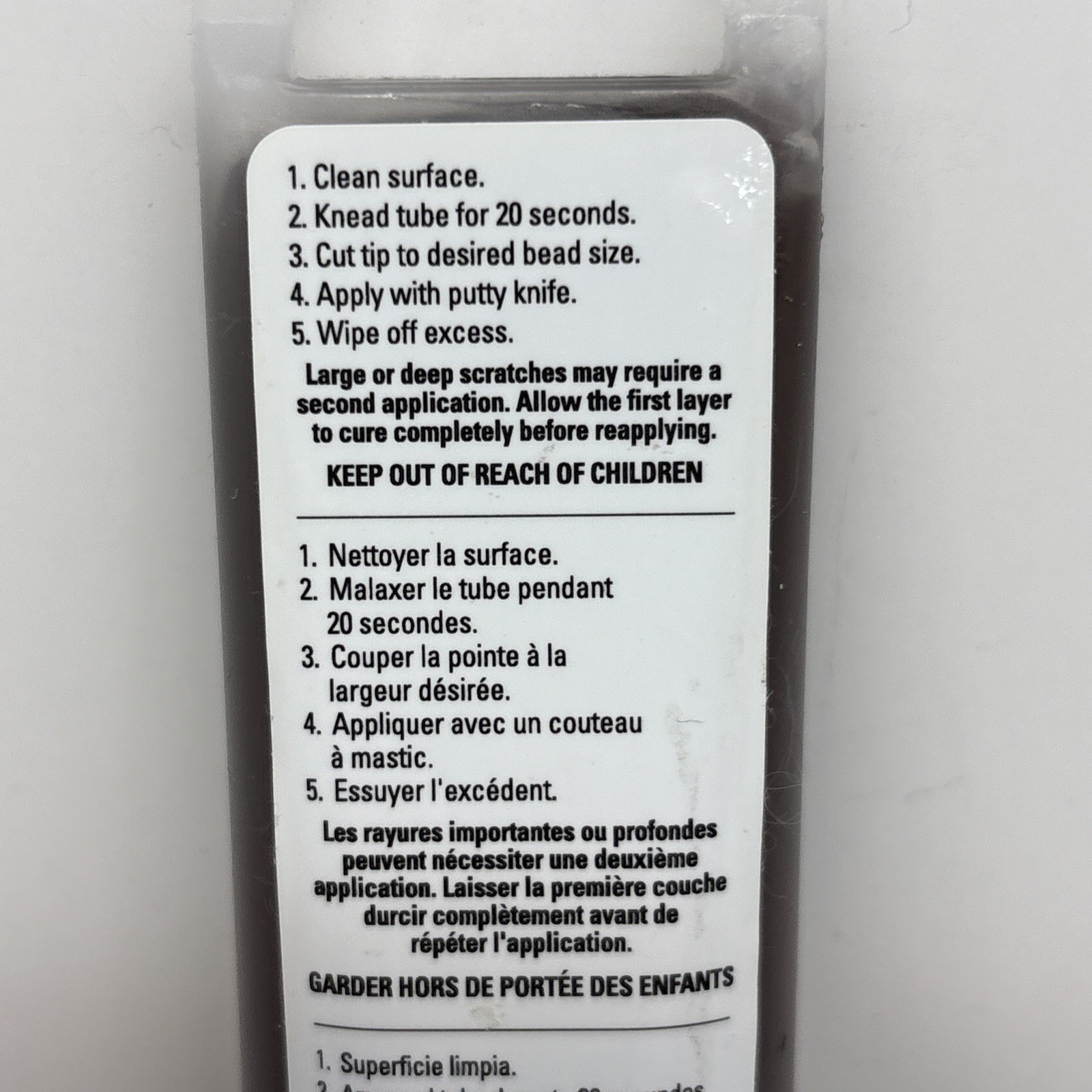 Robert’s Dark Brown Wood Laminate Vinyl Floors Putty – 3oz – BRAND NEW – PC7732