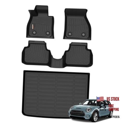 -Floor Mats Cargo Liner Full Set for Mini Clubman 2016-2024, All Weather Car