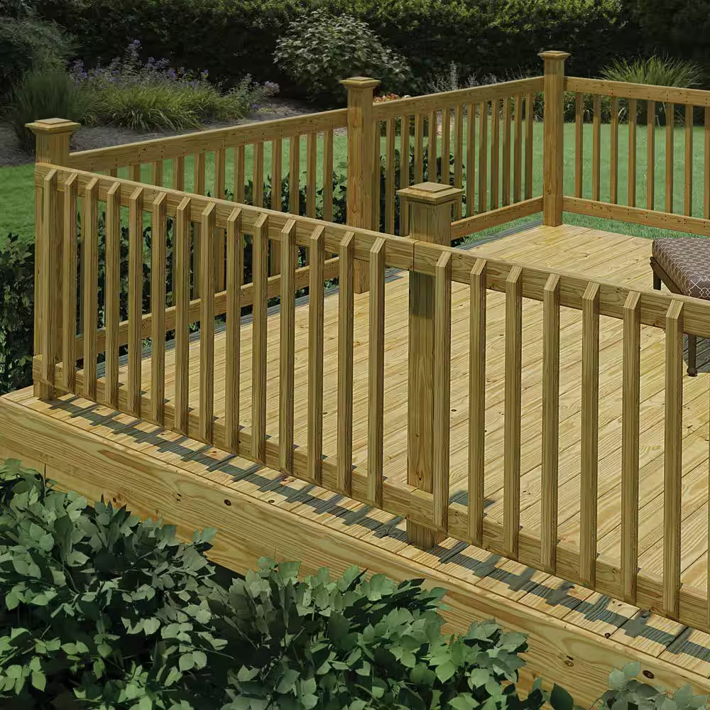 36 In. H X 72 In. W Pressure-Treated Southern Yellow Pine Wood Deck Horizontal R