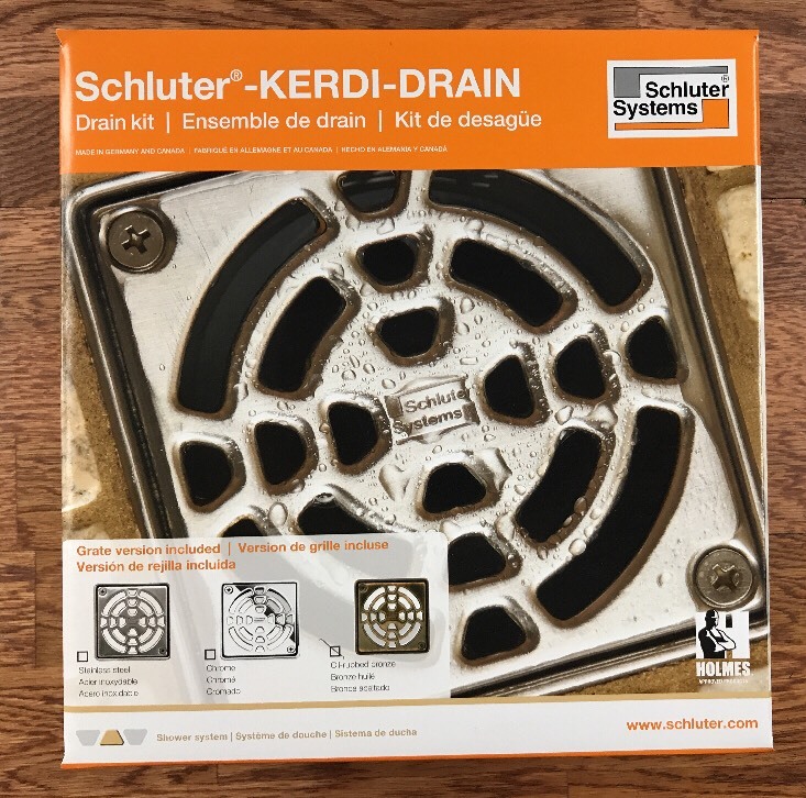 Schluter Kerdi Shower Drain Kit Oil-Rubbed Bronze PVC