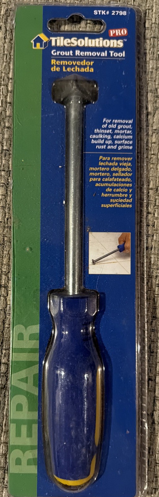 GROUT REMOVAL TOOL By Tile Solutions – MODEL 2798