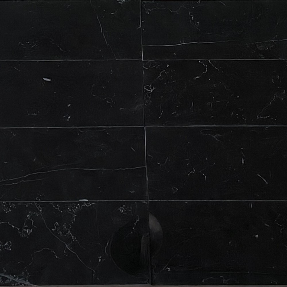 N43AP Nero Marquina Black Marble 6×18 Wall and Floor Tile Polished, 99 sq.ft.