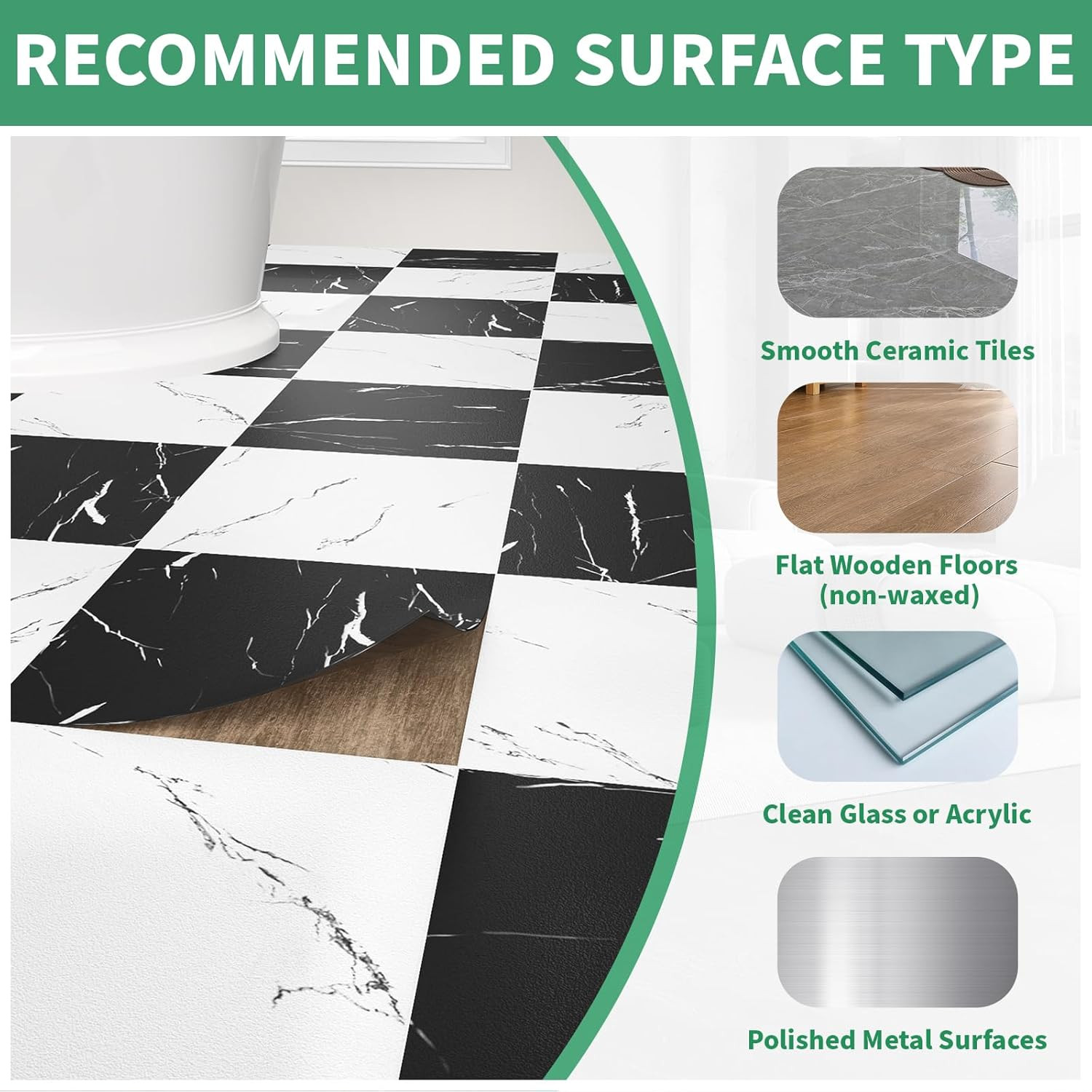 30-Pack 30 Sq.Ft Peel and Stick Floor Tiles Vinyl Matte Pattern Flooring, 12” X