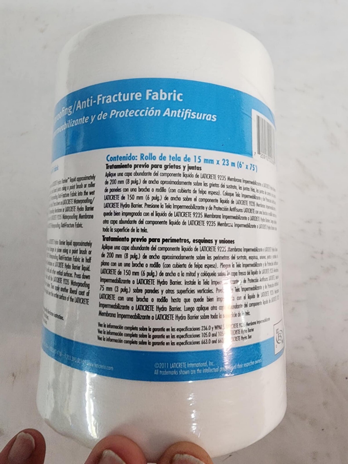 LATICRETE 9235 Waterproofing 6″ X 75′ Roll Of Fabric