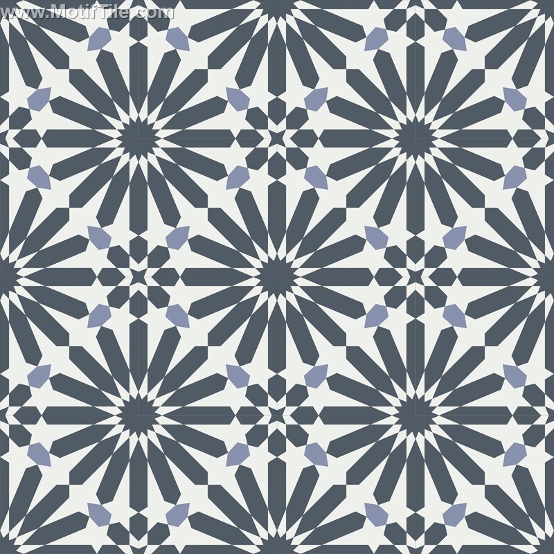 Motif Handmade Cement Tiles 8 Inch x 8 Inch, Pack of 12 Tiles, PRICE IS PER BOX,