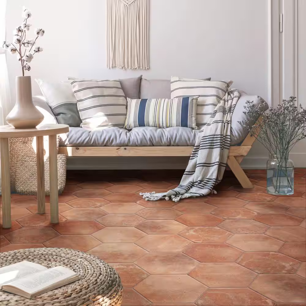 Americana Boston Hex North 14-1/8 In. X 16-1/4 In. Porcelain Floor and Wall Tile