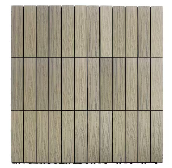 NewTechWood 1 ft x 1 ft Quick Deck Outdoor Composite Deck Tile in Roman Antique