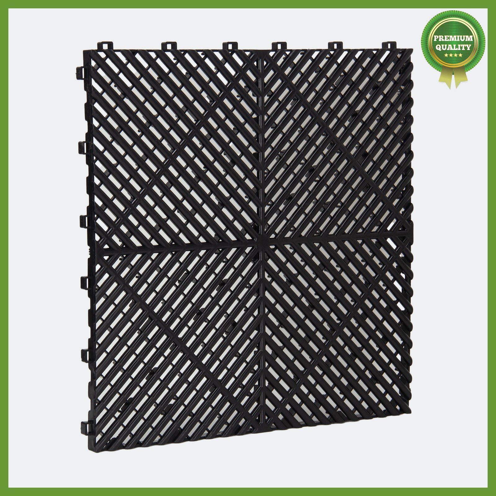 15.75”x15.75” Garage Tiles Interlocking Tiles Gym Flooring Mats 50PCS Tiles