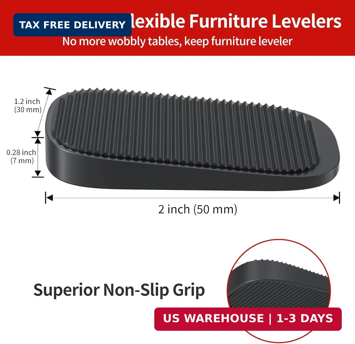 Ezprotekt Furniture Levelers, 32 Pcs Silicone Shims for Leveling, Multi-Purpose