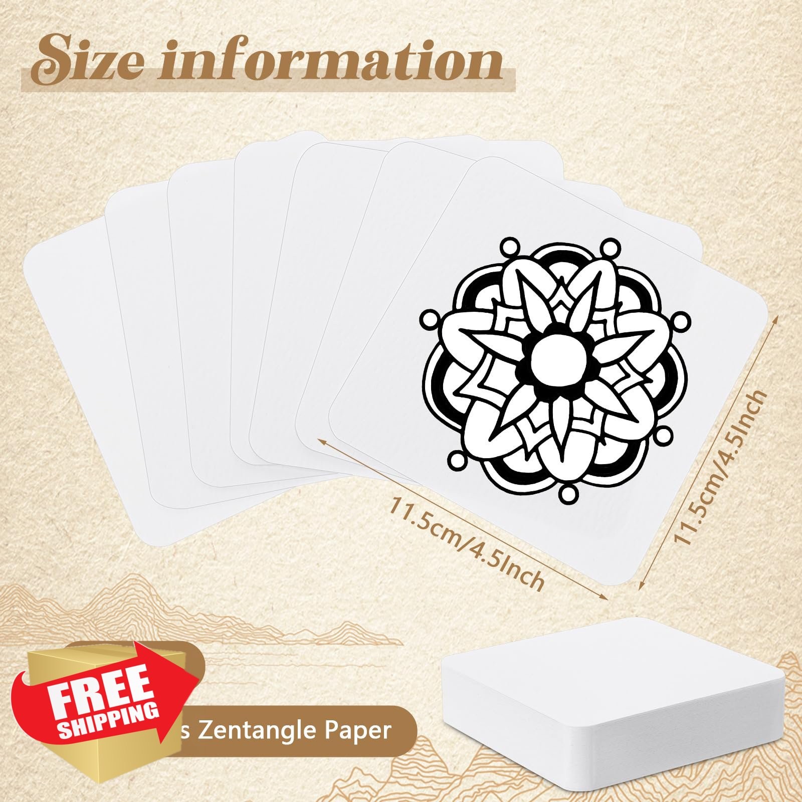 Dunzoom 4.5”x4.5” Artist Tiles 50pc